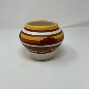 Handcrafted Ceramic Bowl with Warm Tones